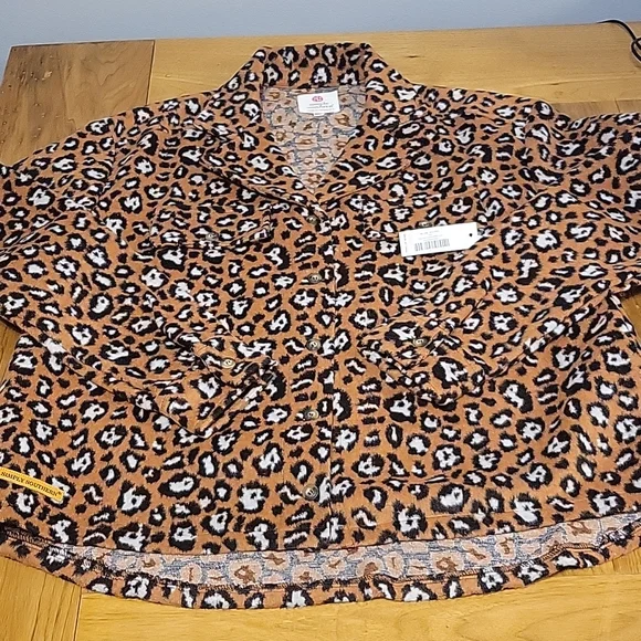 NWT Simply Southern 2xl leopard print shacket - Picture 1 of 9